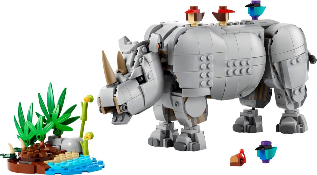 เลโก้ LEGO Creator 31171 Wild Animals: Majestic Rhino with Birds
