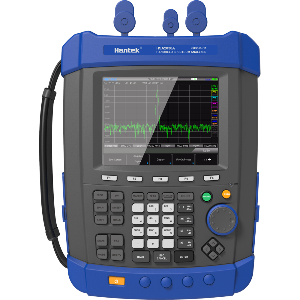 Hantek HSA2030A เครื่องวิเคราะห์สเปกตรัม 9 กิโลเฮิร์ตซ์ ~ 3 กิกะเฮิร์ตซ์