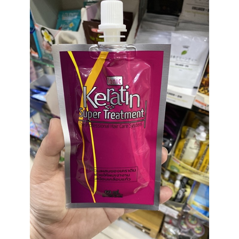 Ionic keratin super treatment 60 ml. ทรีททเม้นท์ เคราติน