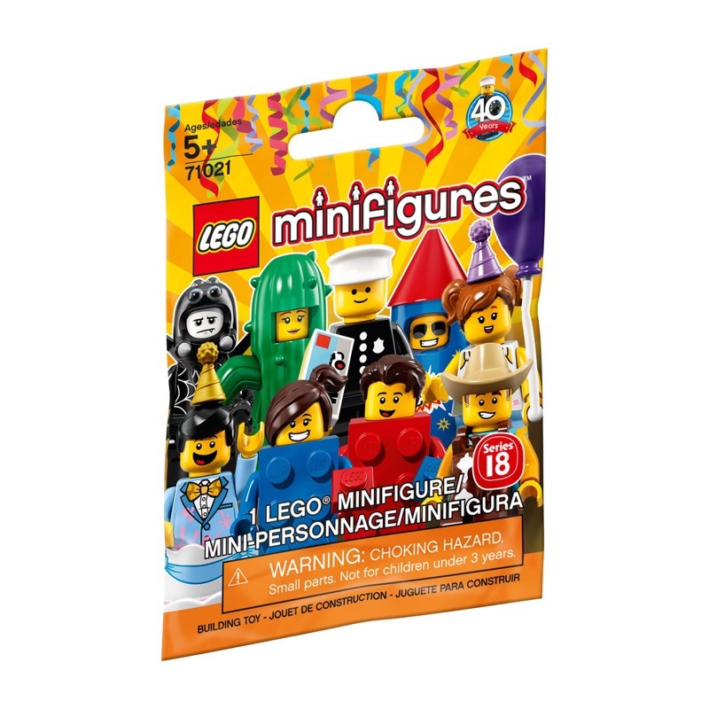 LEGO Minifigures 71021 เลโก้ Minifigure Series 18 (16 Packs ไม่รวม Classic Police Officer)