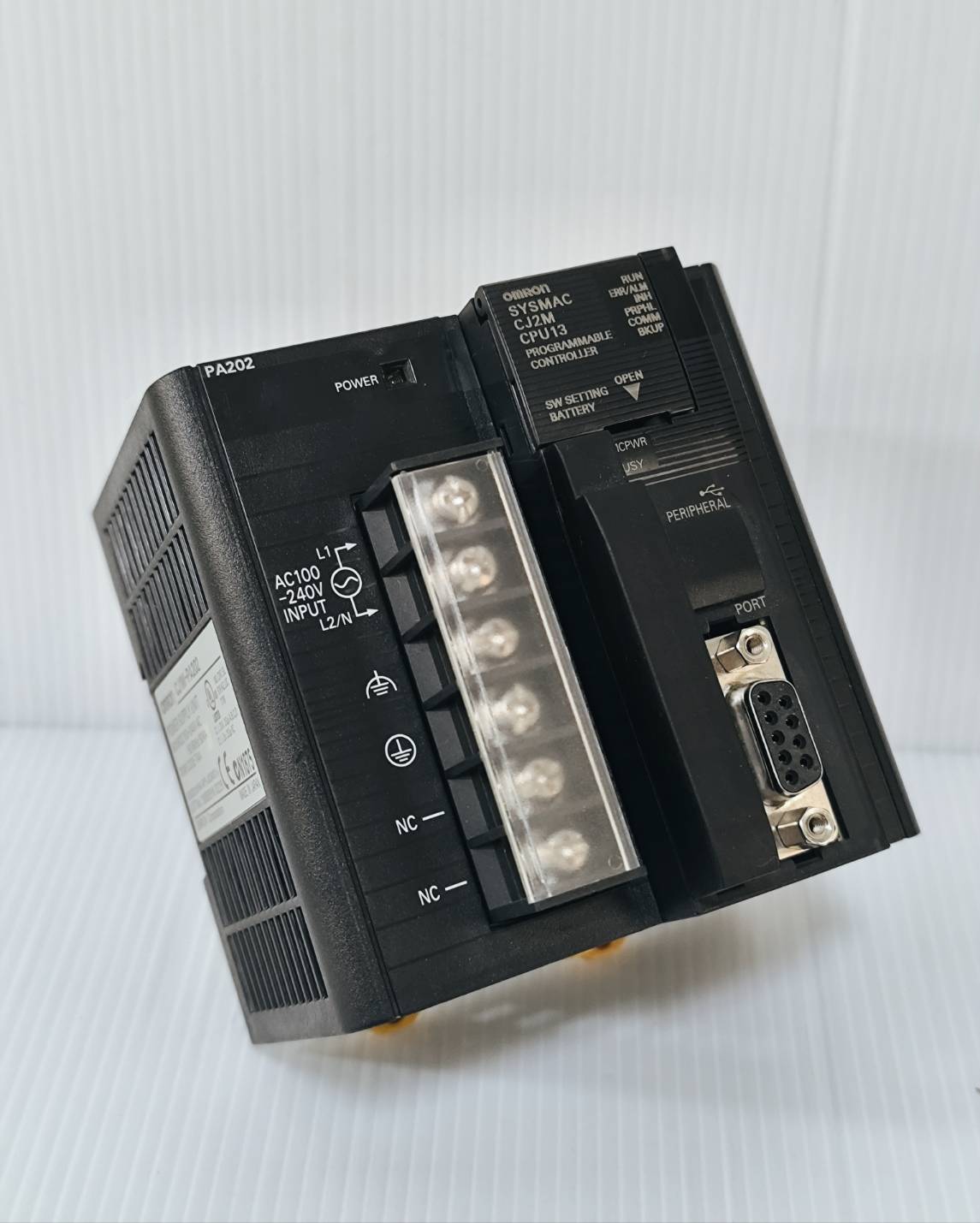 CJ2M-CPU13 + CJ1W-PA202 (สินค้ามือสอง)