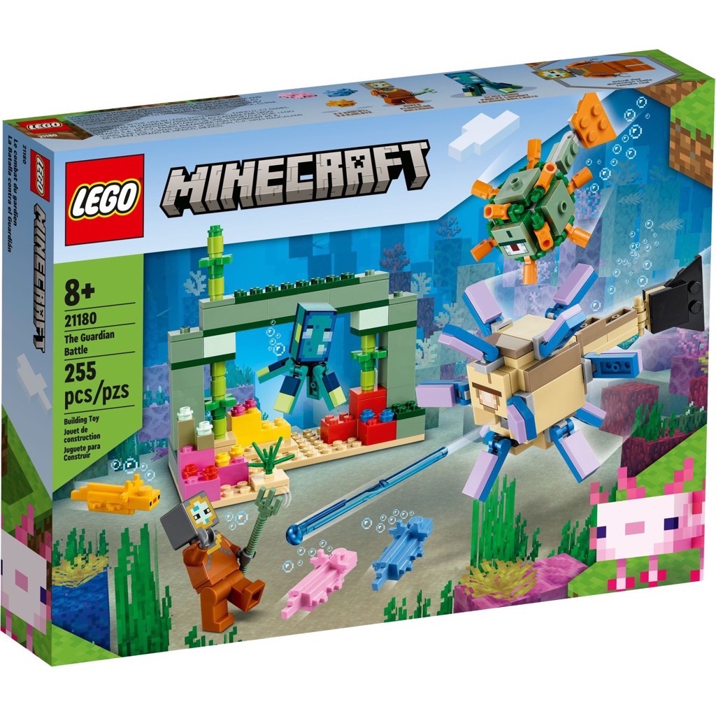 เลโก้ LEGO Minecraft 21180 The Guardian Battle