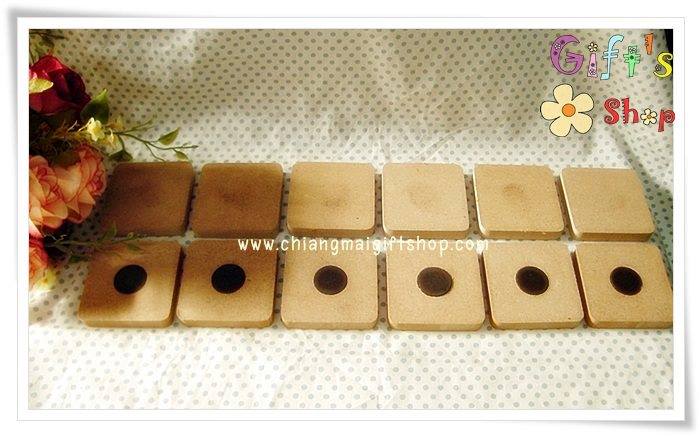 งานดิบไม้ แมกเนทติดตู้เย็นไม้ MDF 1 ชุด มี 10 ชิ้น