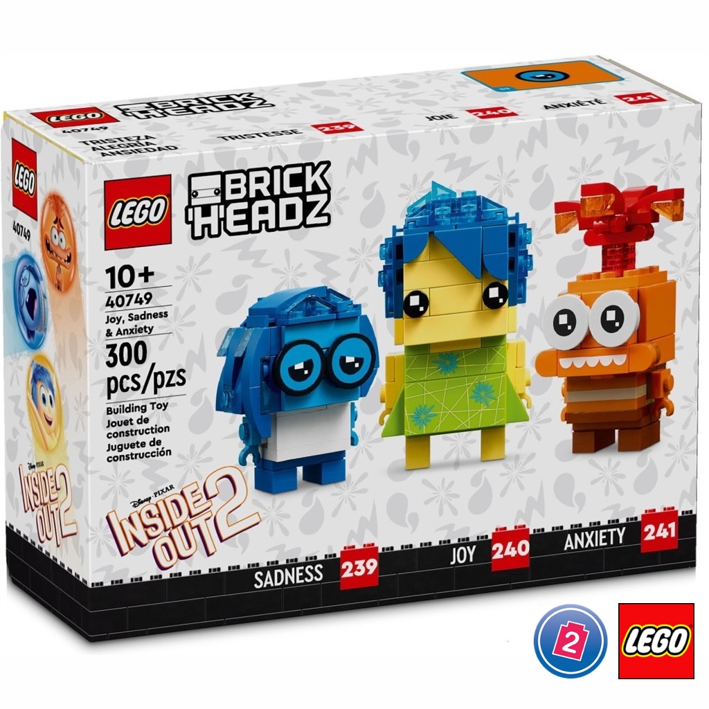เลโก้ LEGO BrickHeadz 40749 Joy, Sadness & Anxiety