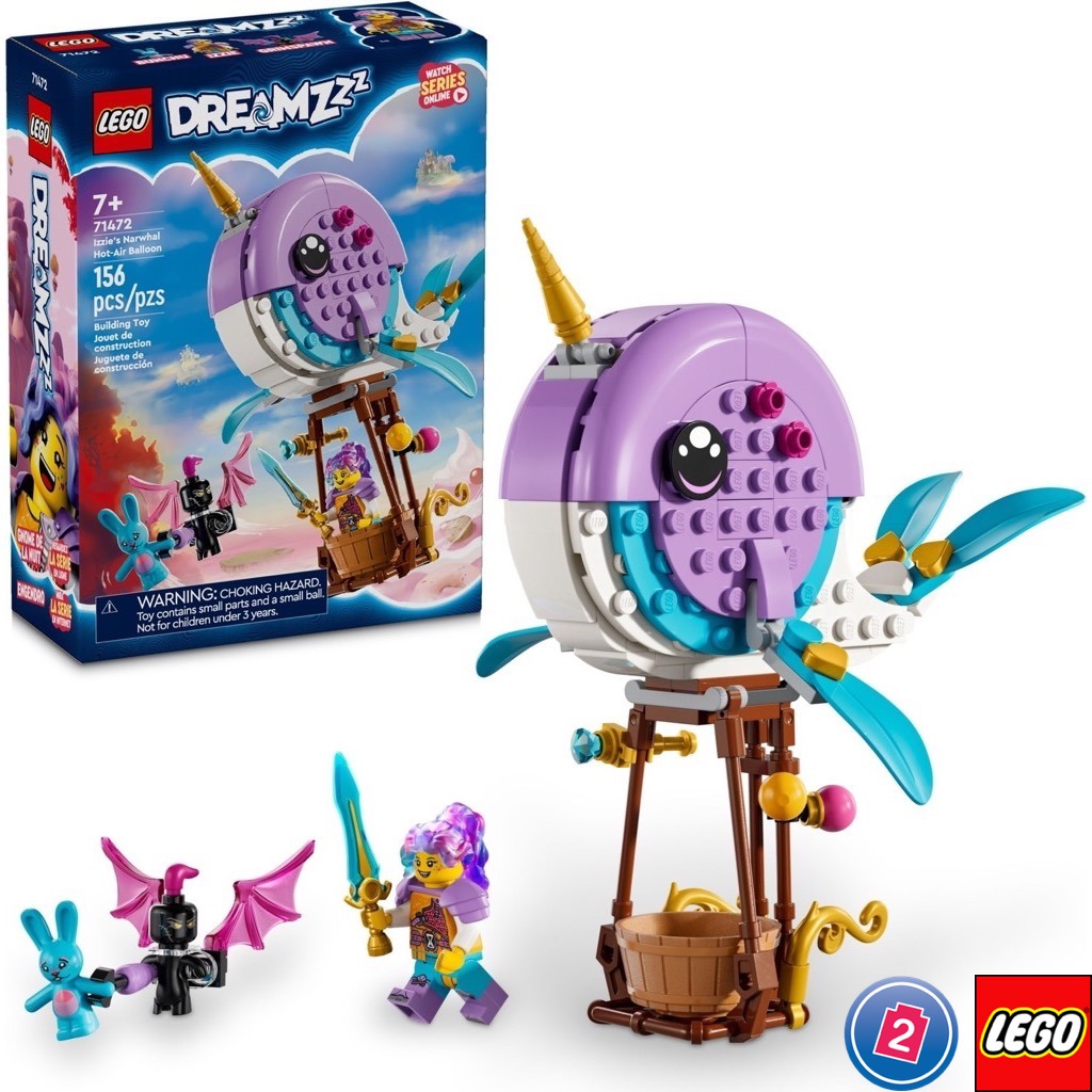 เลโก้ LEGO Dreamzzz 71472 Izzie's Narwhal Hot-Air Balloon