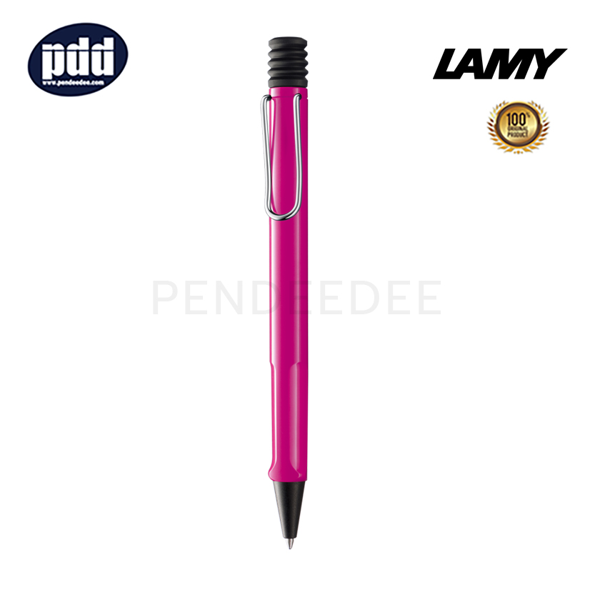 ปากกาสลักชื่อ LAMY ปากกาลูกลื่น ลามี่ ซาฟารี สีชมพู LAMY Safari Pink Ballpoint Pen