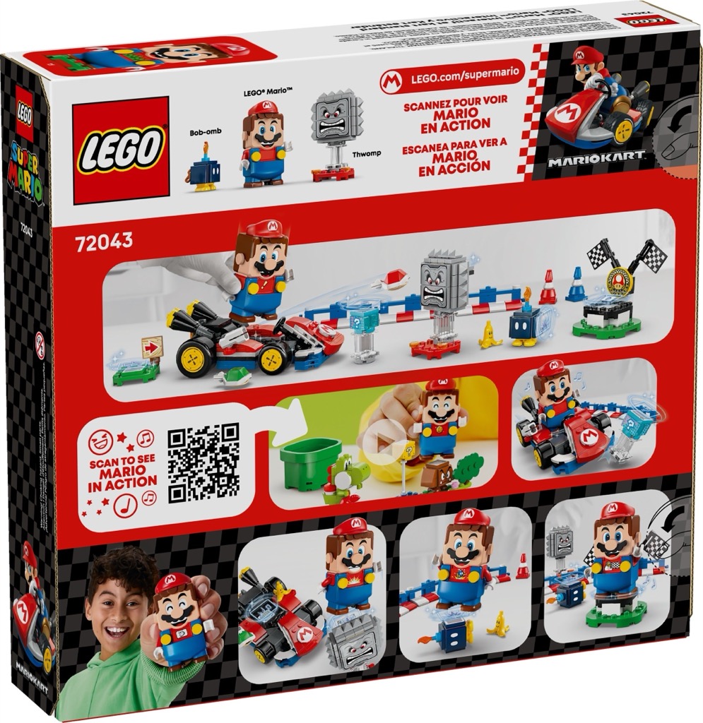 เลโก้ LEGO Super Mario 72043: Mario Kart – Interactive LEGO® Mario & Standard Kart