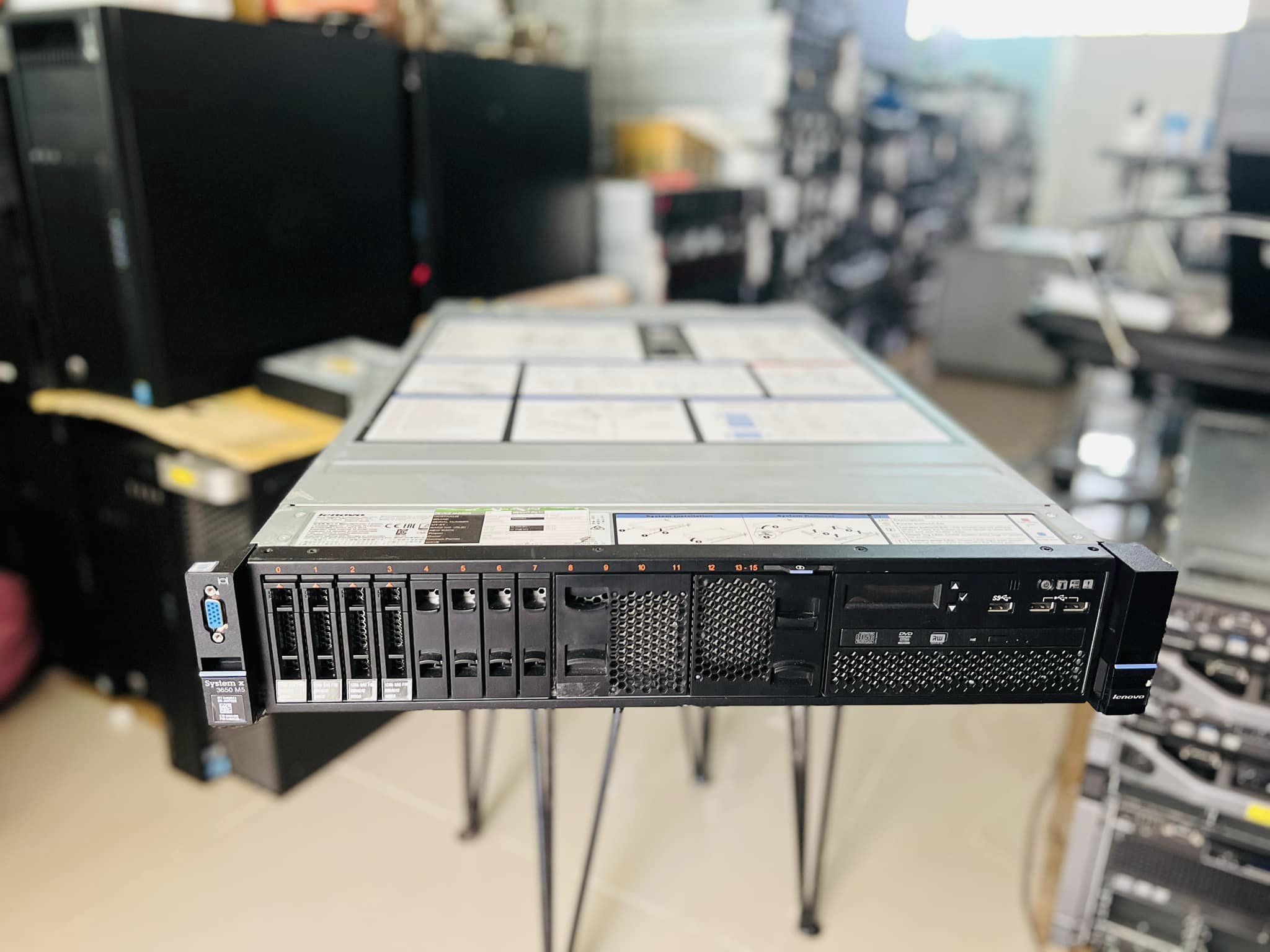 Lenovo x3650 M5 ddr4 32gb 24cores 2cpu ประกัน 3 เดือน เลอโนโวเซิฟเวอร์มือสองพร้อมใช้งาน