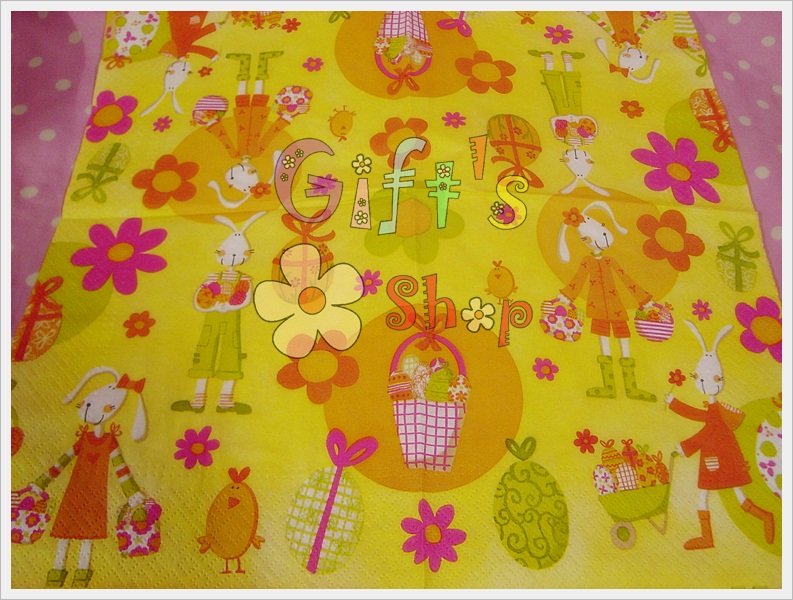 กระดาษแนปกิ้นยุโรป, ลายกระต่ายกับไข่อีสเตอร์, ลายไข่, ลายไข่อีสเตอร์, เทศกาลอีสเตอร์