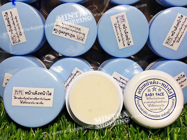ครีมหน้าเด้งหน้าใส เบบี้เฟส ฝาสีฟ้า BABY FACE ของแท้ 100% ราคาส่งถูก
