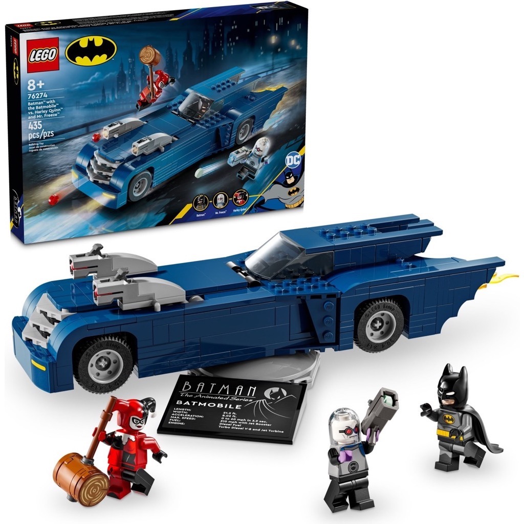 เลโก้ LEGO Super Heroes 76274 Batman with the Batmobile vs. Harley Quinn and Mr. Freeze
