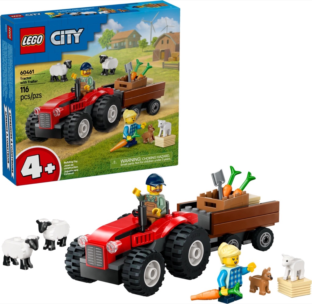 เลโก้ LEGO City 60461 Red Farm Tractor with Trailer