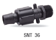 SNT 36 ข้อต่อเทปนํ้าพุ่ง เกลียวนอก ขนาด 3/4"