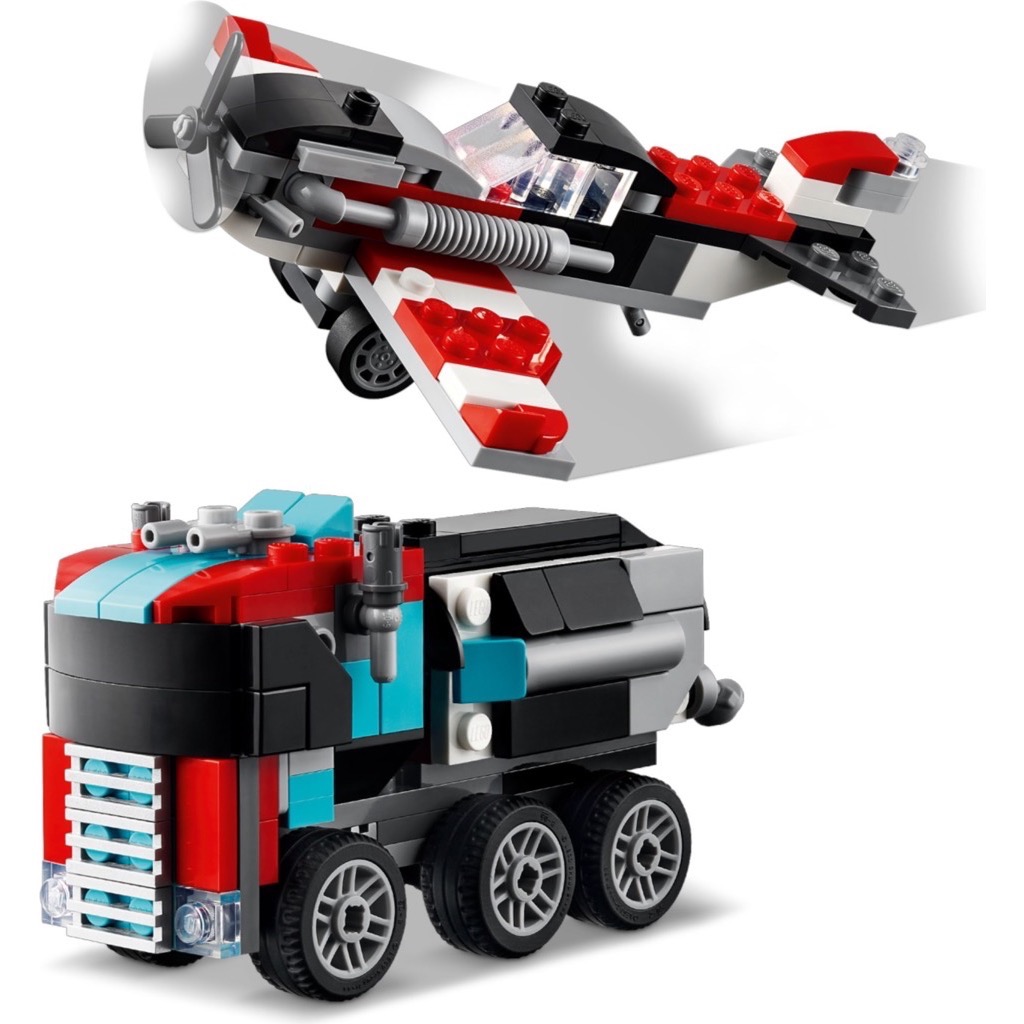 เลโก้ LEGO Creator 31146 Flatbed Truck with Helicopter