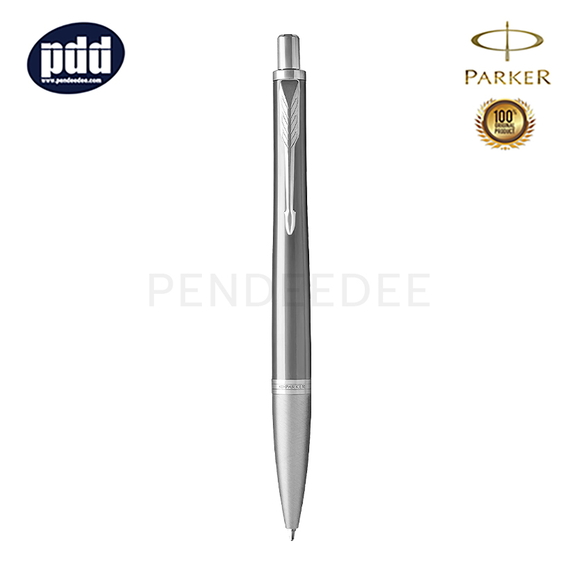 PARKER Urban Premium Silver CT Ballpoint Pen ปากกาลูกลื่น ป๊ากเกอร์ เออร์เบิน พรีเมี่ยม สีเงิน คลิปเงิน