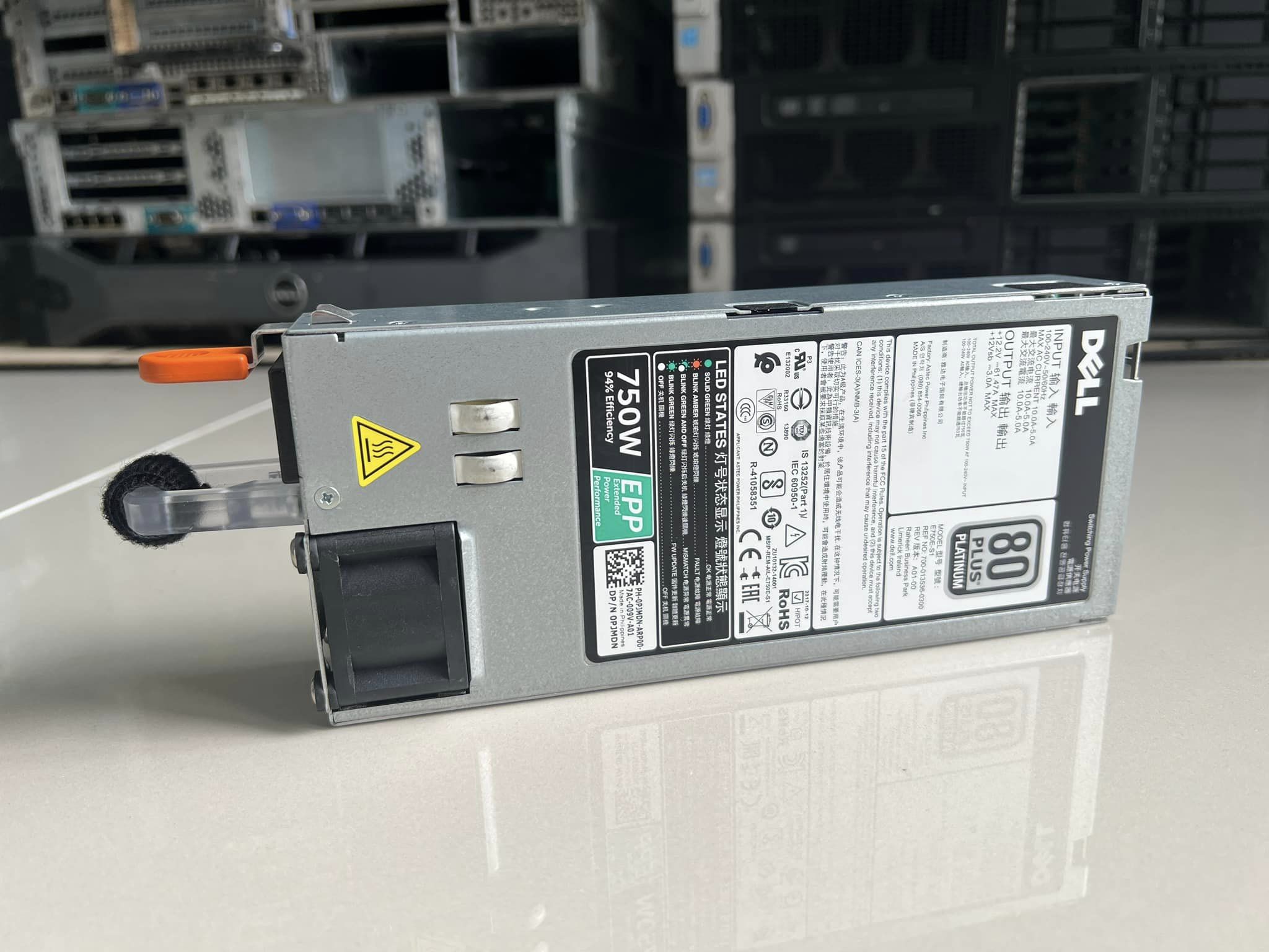 power dell 750W สำหรับ dell R730 R730XD R630 T430 T630 มือสองพร้อมใช้งาน