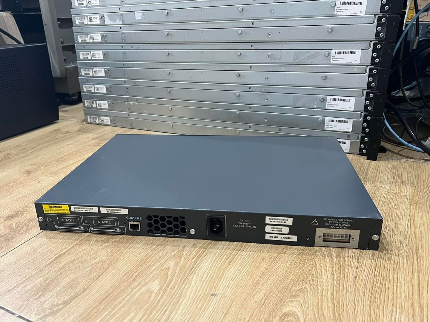 Cisco 3750G 24port switch มือสองพร้อมใช้งาน