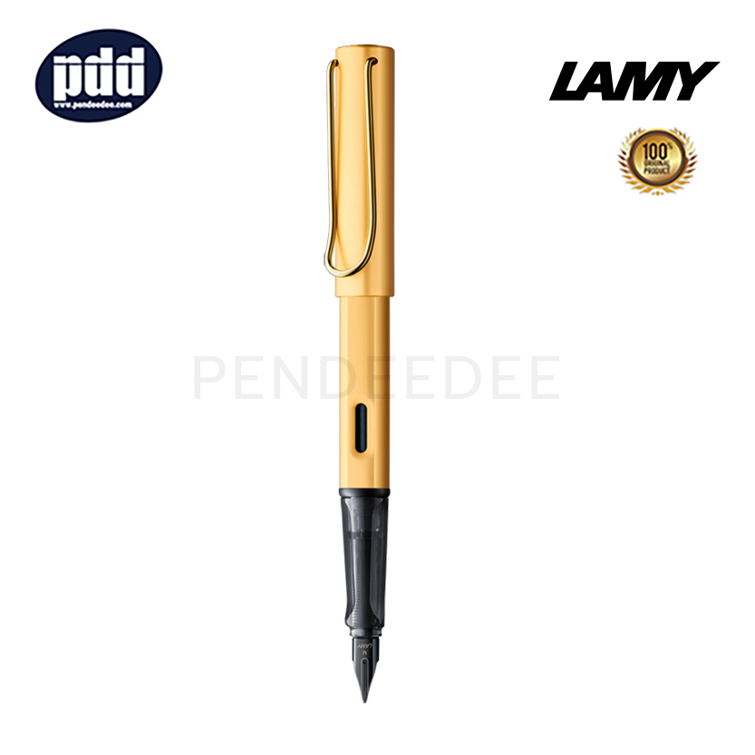 ปากกาสลักชื่อ LAMY ปากกาหมึก ลามี่ แอลเอ็กซ์ สีทอง หัวเอฟ 0.5 มม. LAMY Lx Gold Fountain Nib F 0.5 mm. Pen