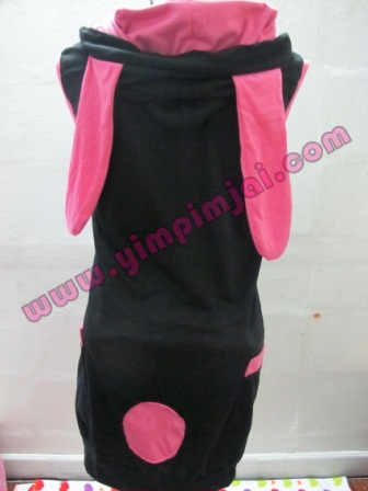 เสื้อฮู้ดกระต่าย ตัวยาว ใส่เป็นเดรสได้