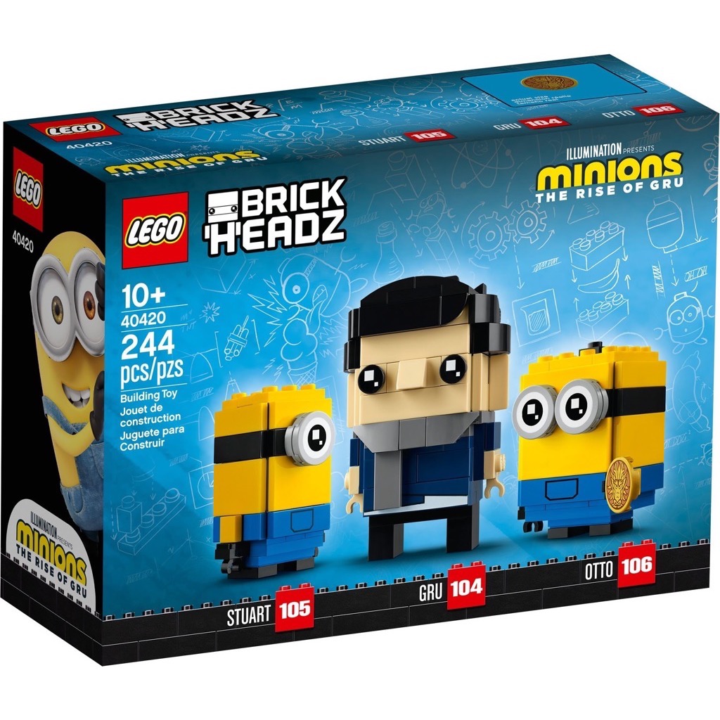 เลโก้ LEGO BrickHeadz 40420 Gru, Stuart and Otto