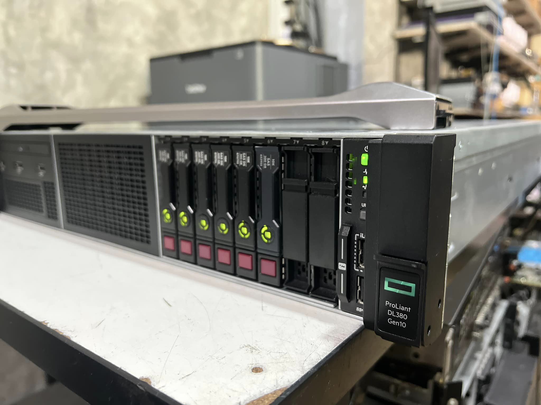 hp dl380 g10 2cpu 32gb 20Cores เซิร์ฟเวอร์มือสองพร้อมใช้งาน