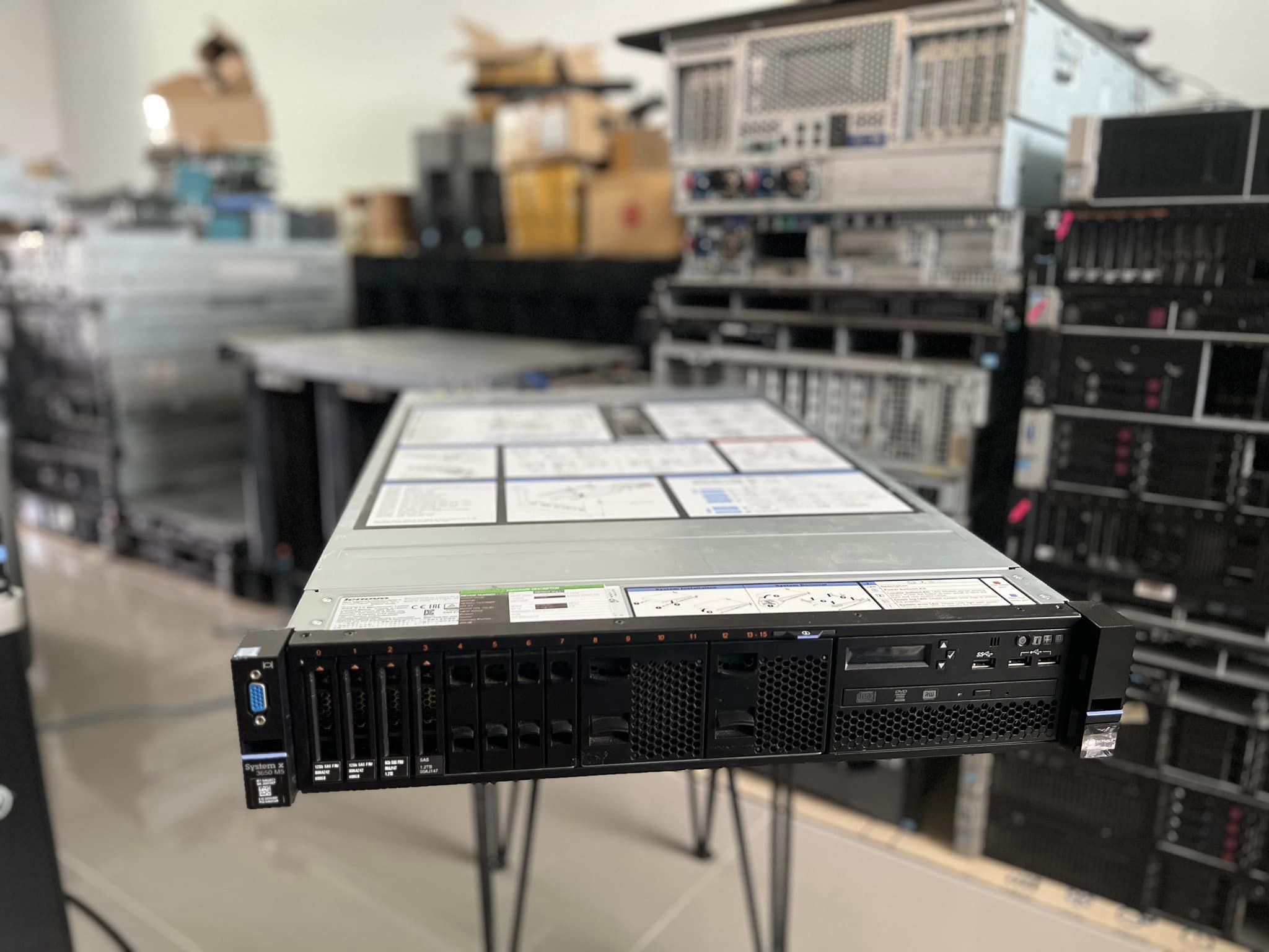 lenovo x3650 m5 2cpu ddr4 24 cores มีประกัน 3 เดือน เลอโนโวเซิฟเวอร์มือสองพร้อมใช้งาน