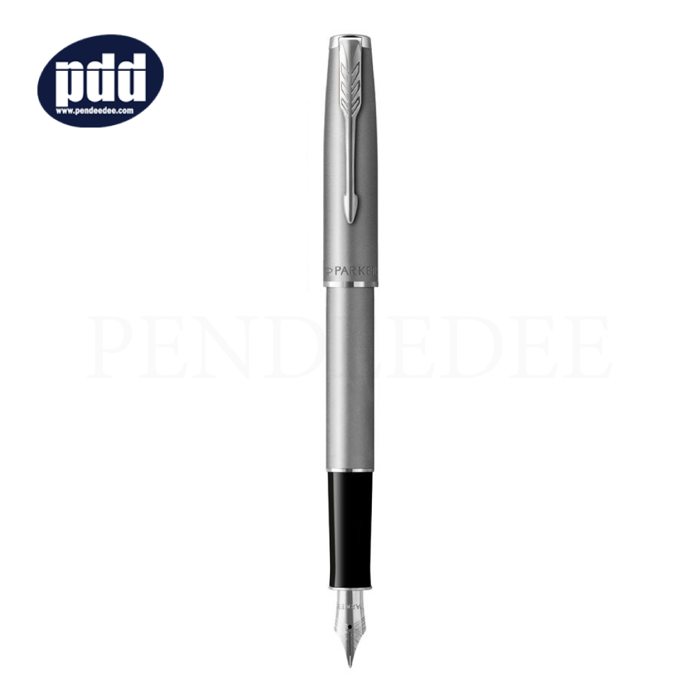 PARKER Sonnet Essentials Silver CT Fountain Pen ปากกาหมึกซึม ป๊ากเกอร์ ซอนเนต อะเซนเชิล สีเงินคลิปเงิน