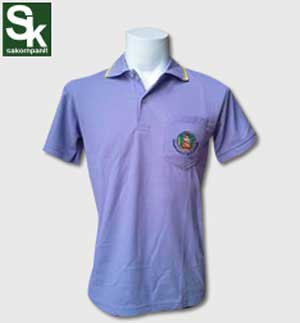 เสื้อโปโล สีม่วงอ่อน ปกม่วงอ่อน ตรากรมอุทยานฯ**