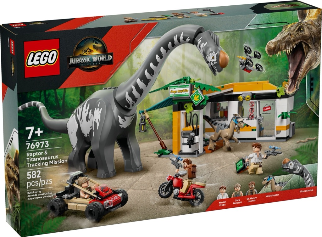 เลโก้ LEGO Jurassic World 76973 Raptor & Titanosaurus Tracking Mission