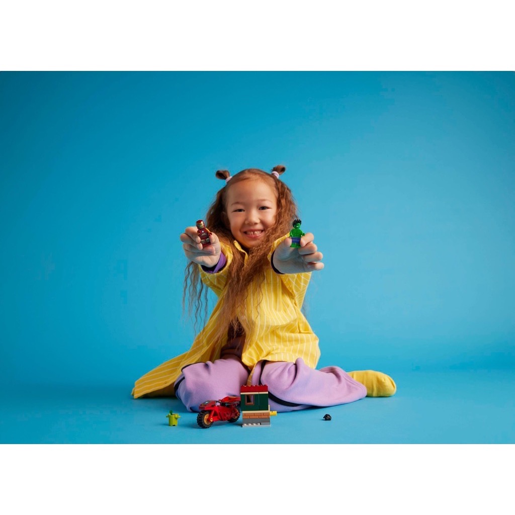 เลโก้ LEGO Super Heroes 76287 Iron Man with Bike and The Hulk