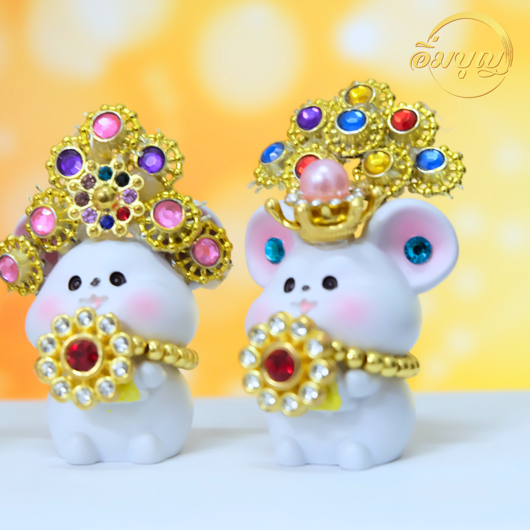 หนูมุสิกะ บริวารพระพิฆเนศ ♦️ พร้อมส่ง ♦️ หนูมุสิกะ หนูมุสิกะถวายพระพิฆเนศ บูชาเพรชพลอย