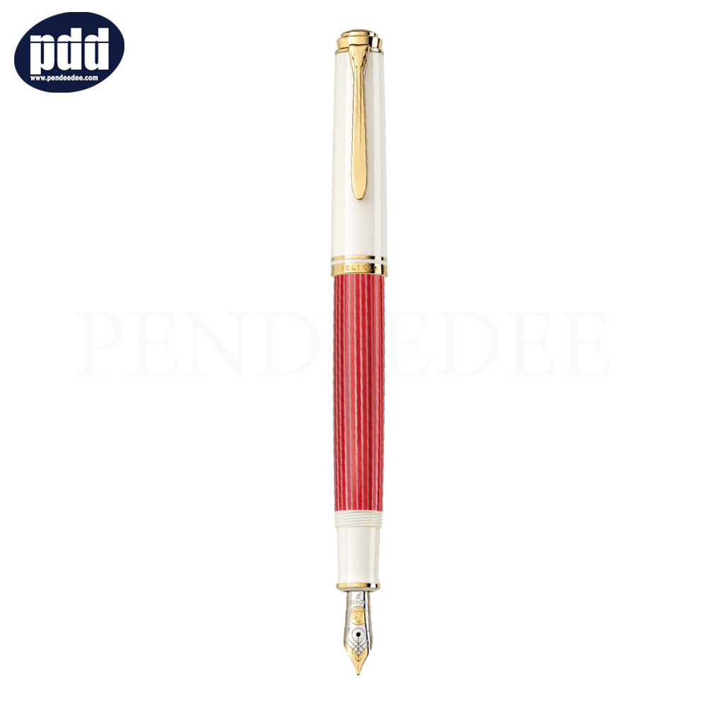 PELIKAN ปากกาหมึกซึม พีลีแกน เอ็ม600 PELIKAN M600 RED-WHITE Special Edition F Nib Fountain Pen