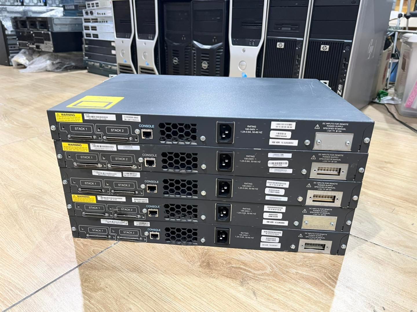 Cisco 3750G 12SFP switch มือสองพร้อมใช้งาน