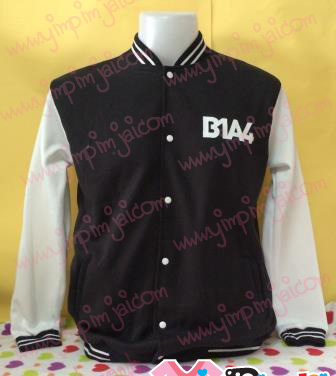 เสื้อกันหนาวเบสบอลสีดำ B1A4