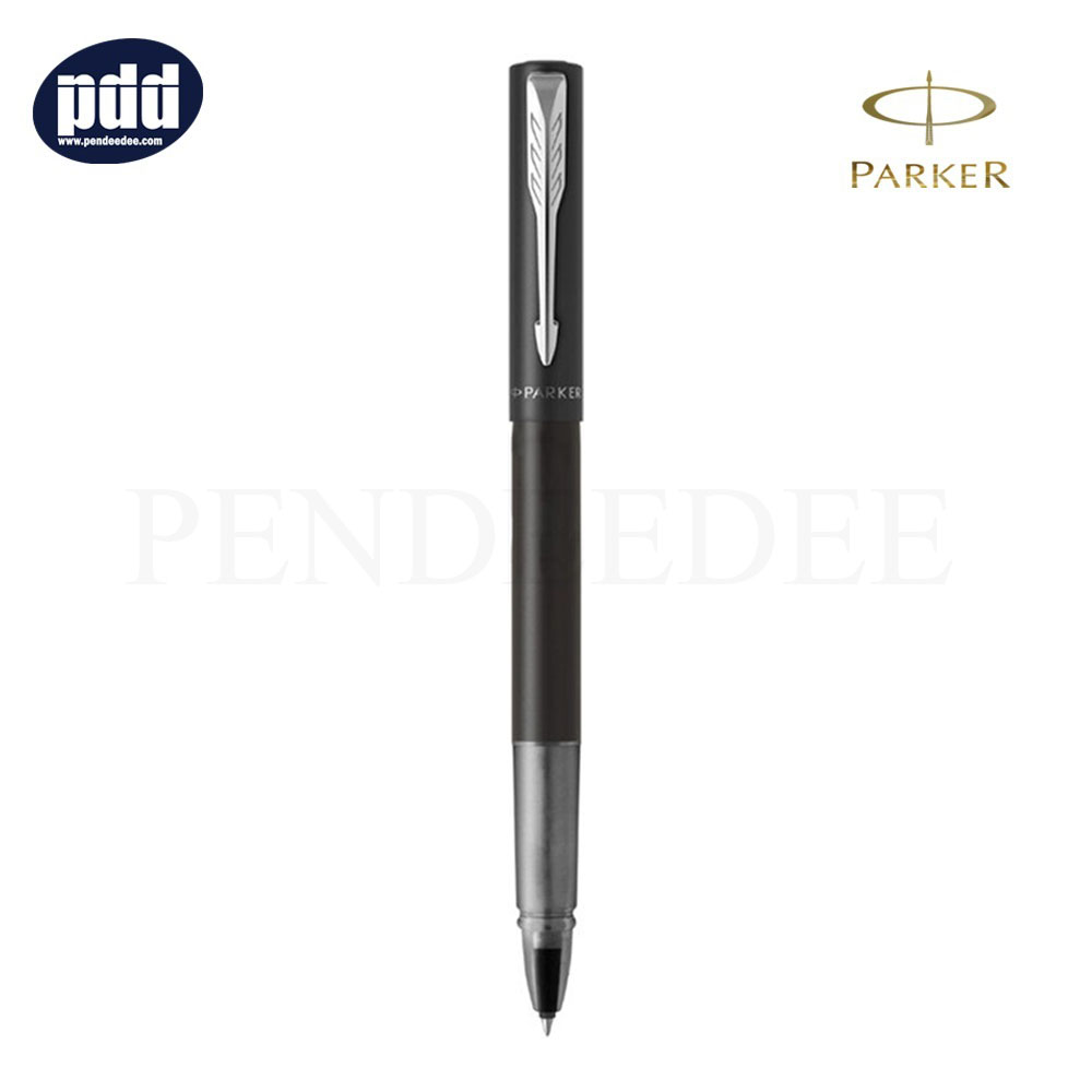 PARKER Vector XL Black Rollerball Pen ปากกาโรลเลอร์บอล ป๊ากเกอร์ เว็กเตอร์ เอ็กซ์แอล ดำ คลิปเงิน