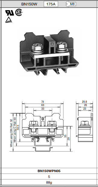 Terminal Block BN150W__175A.