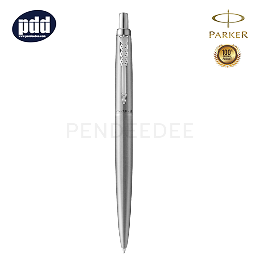 ปากกาสลักชื่อ PARKER ปากกาลูกลื่น ป๊ากเกอร์ จ๊อตเตอร์ เอ็กซ์แอล โมโนโครม สีเงิน PARKER PARKER Jotter XL Monochrome Stainless Ballpoint Pen