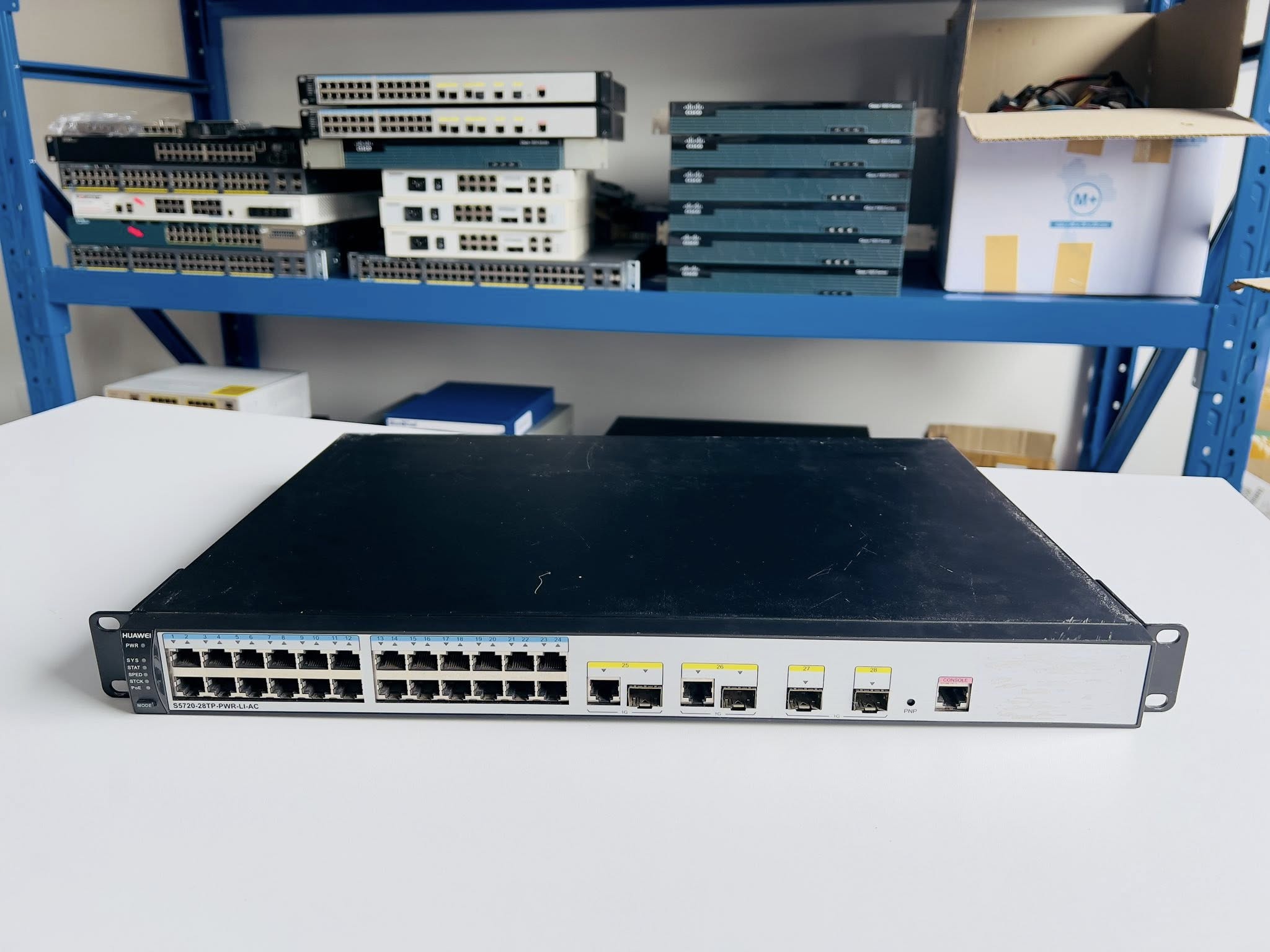 Switch Huawei S5720-28TP-PWR-LI-AC Gigabit PoE สวิทหัวเว่ยมือสองพร้อมใช้งาน