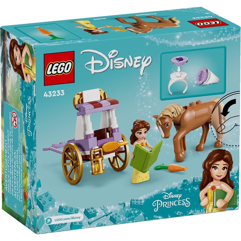 เลโก้ LEGO Disney 43233 Belle's Storytime Horse Carriage