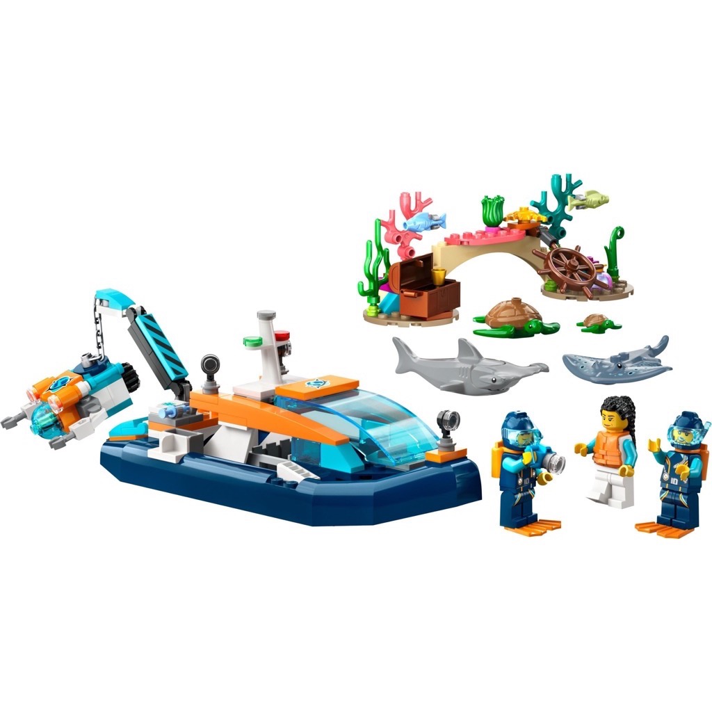 เลโก้ LEGO City 60377 Explorer Diving Boat