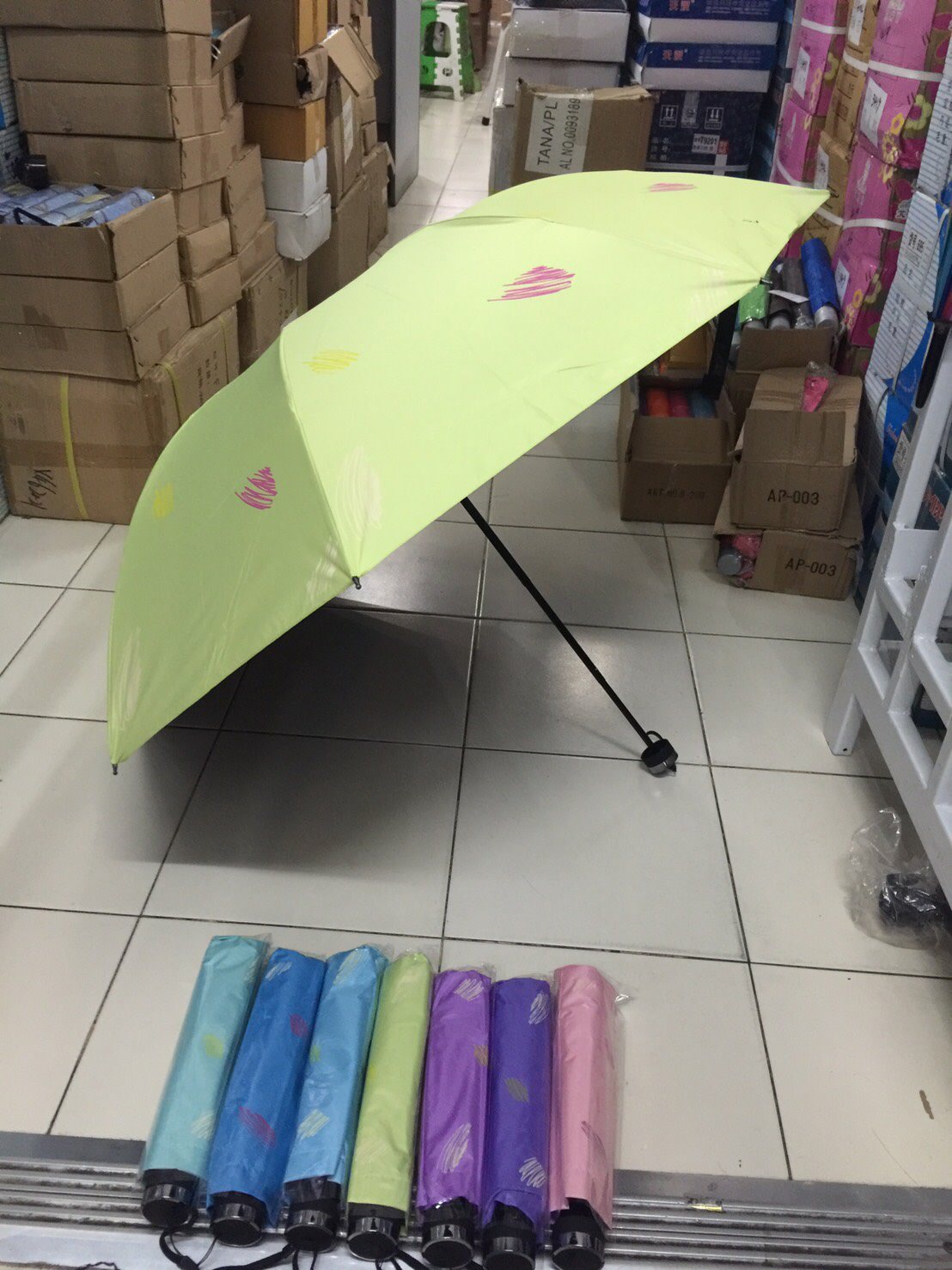 ร่ม4ตอน8ก้าน24นิ้วยูวีสีดำ รหัส 1620