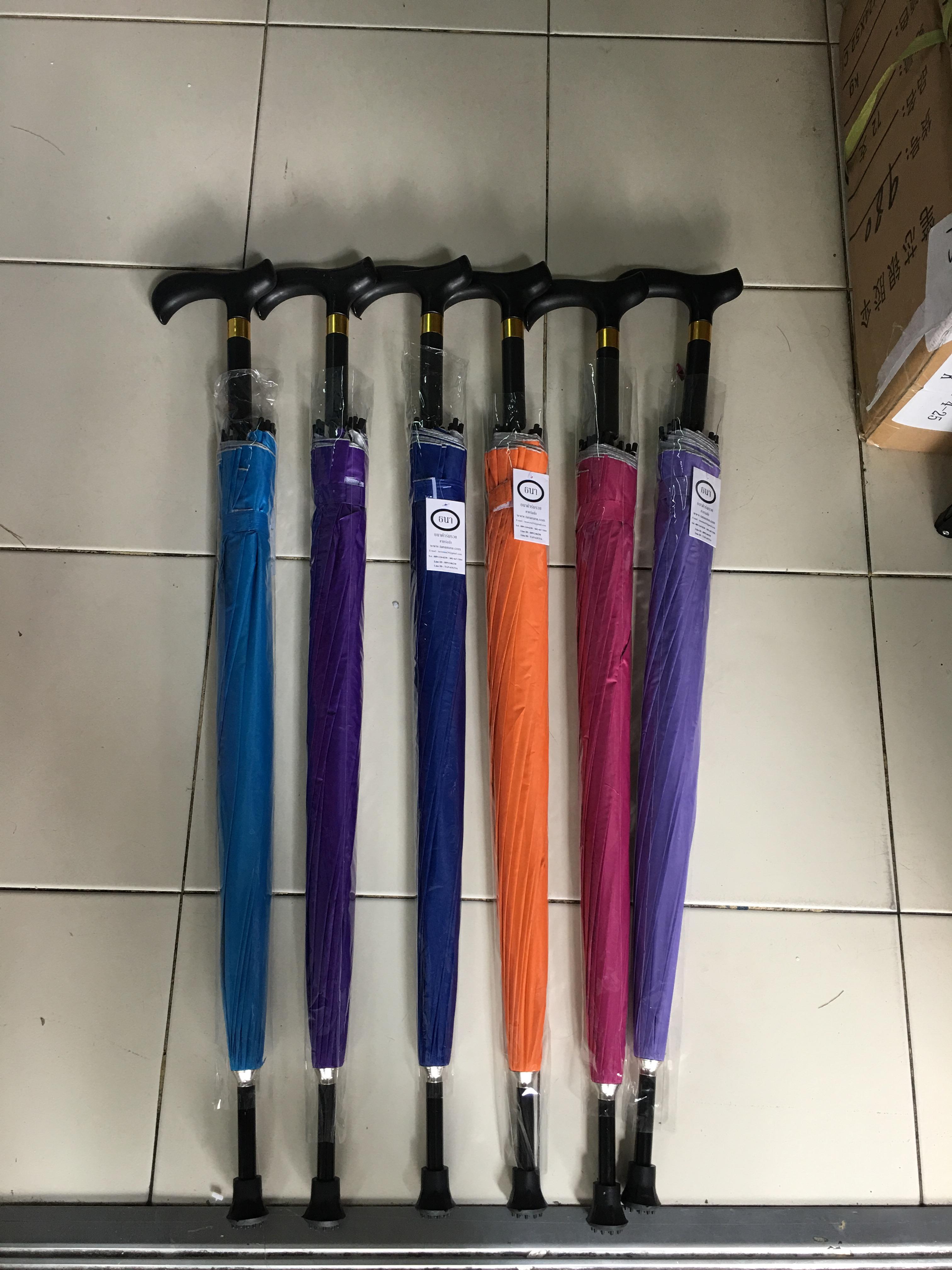 ร่มไม้เท้า16ก้าน21นิ้ว มียูวี รหัส ta01