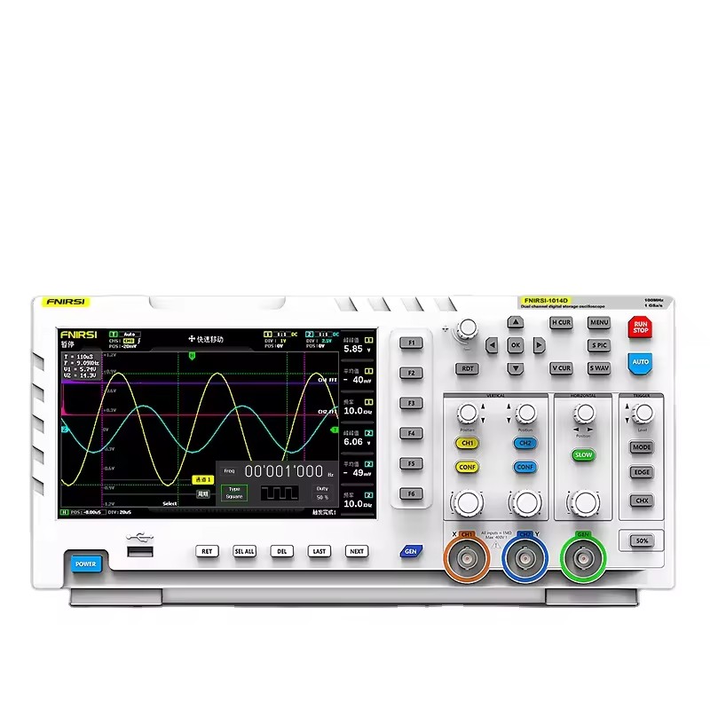 FNIRSI 1014D 2-IN-1 Dual Channel 100MHz 1GS/s Digital Oscilloscope Signal Generator