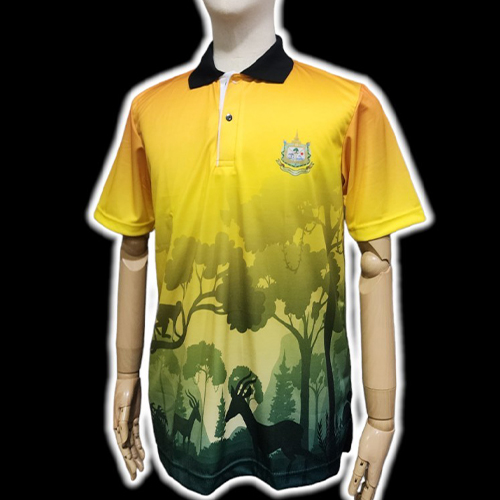 โปโลตรากระทรวงฯ /สีเหลือง-ลายป่า