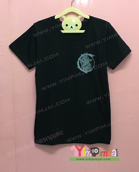 เสื้อยืด สีดำ แขนสั้น สกรีนตามสั่ง ASTHOPE ABCD Staff