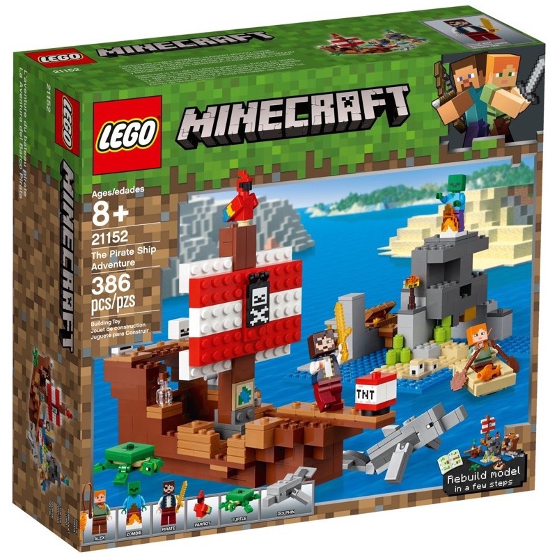 LEGO Minecraft 21152 The Pirate Ship Adventure