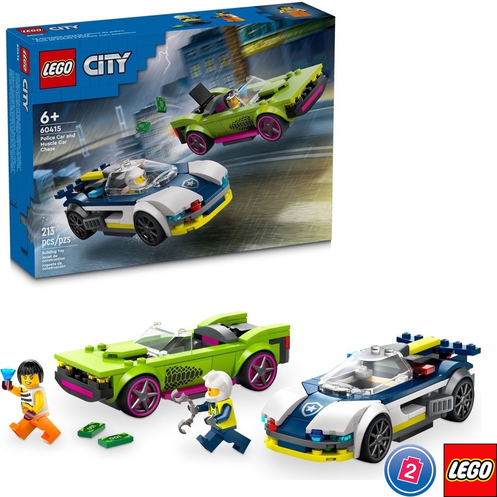 เลโก้ LEGO City 60415 Police Car and Muscle Car Chase