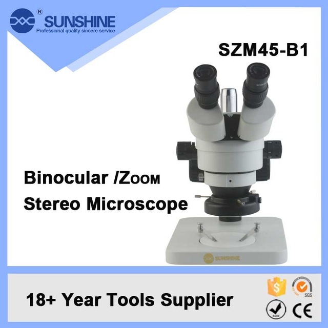 SUNSHINE SZM45-B1 7-45x กล้องจุลทรรศน์ ซูมต่อเนื่อง 90x