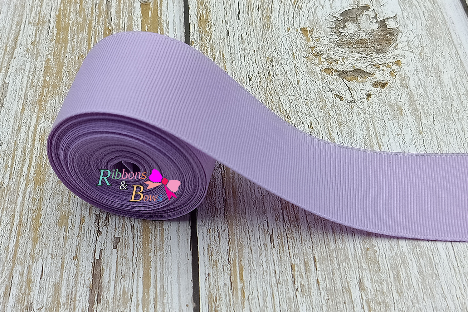 ริบบิ้นผ้าลูกฟูก สีม่วงอ่อน (430#Lt.Orchid) #PC19