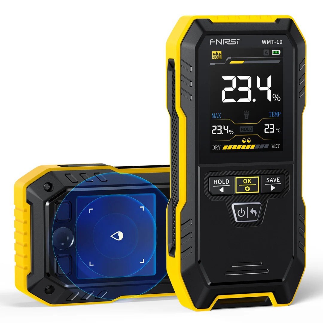 FNIRSI WMT-10 Non-contact Inductive Wood & Wall Moisture Meter Hygrometer